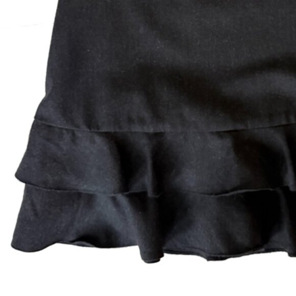 Anthropologie Double Ruffled Wool Skirt - Picture 5 of 8